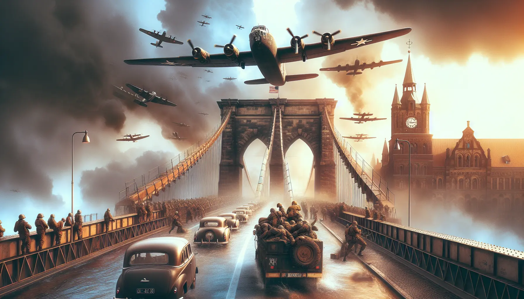 Aerei cargo in volo durante il ponte aereo per Berlino, trasportando rifornimenti vitali alla popolazione di Berlino Ovest.