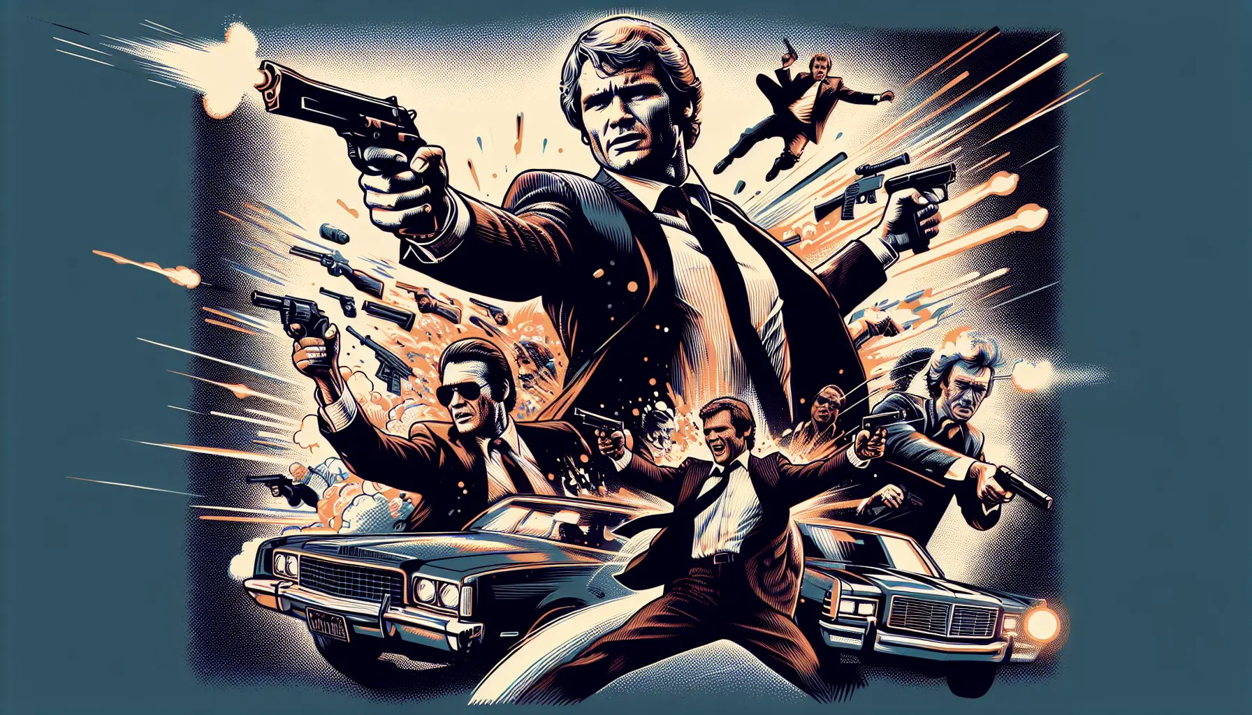 Jason Statham in un film d'azione, rappresentante dell'eroe moderno