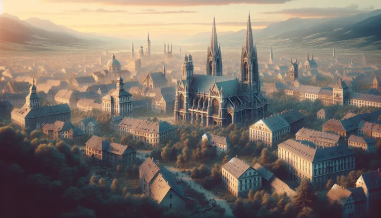 Una vista panoramica di Vienna, simbolo della cultura e della storia austriaca durante la Prima Repubblica.