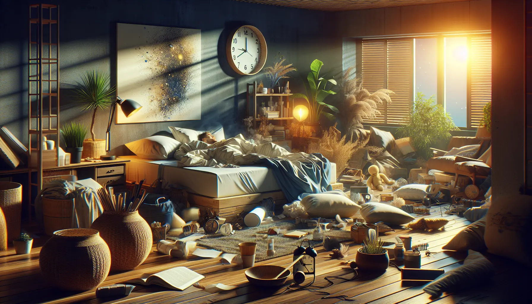 Un letto accogliente in una camera buia e tranquilla, ideale per un sonno ristoratore.