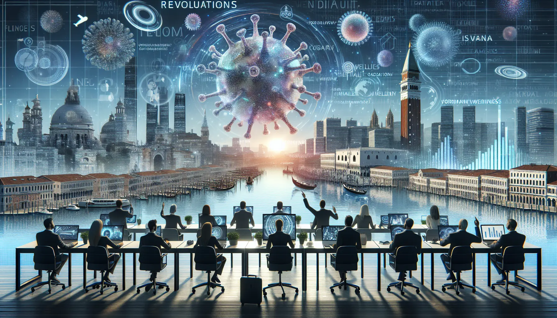 Ufficio moderno con persone che lavorano in un ambiente collaborativo e flessibile.