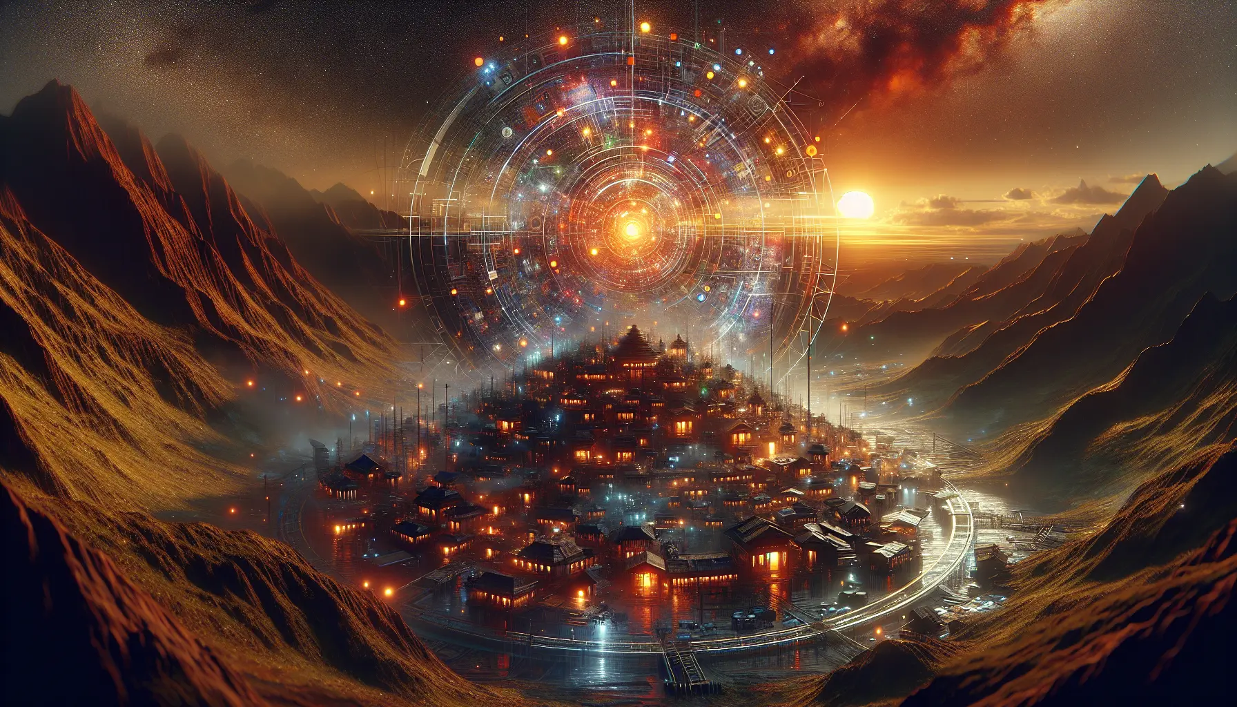 Un gruppo di persone che partecipano a un evento culturale per celebrare una lingua minoritaria, con bandiere e simboli tradizionali.