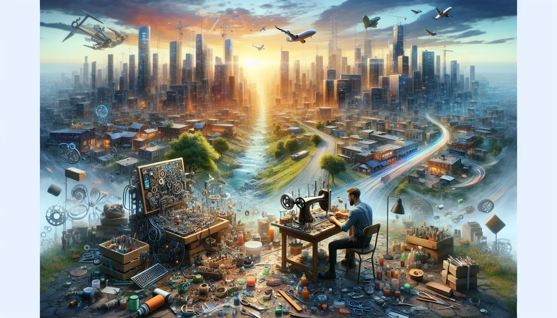 Artigiano al lavoro su un pezzo di ceramica, evidenziando il processo creativo delle arti manuali.