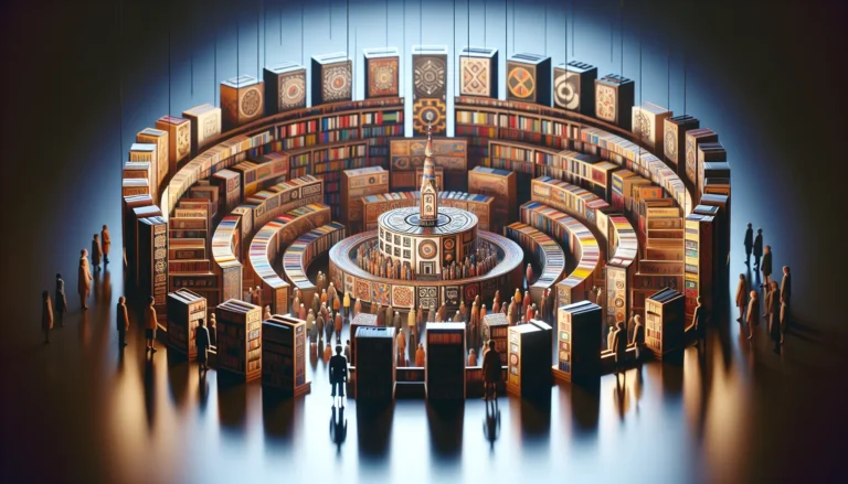 Un gruppo di persone di diverse culture che parlano lingue minoritarie, rappresentando la diversità linguistica.