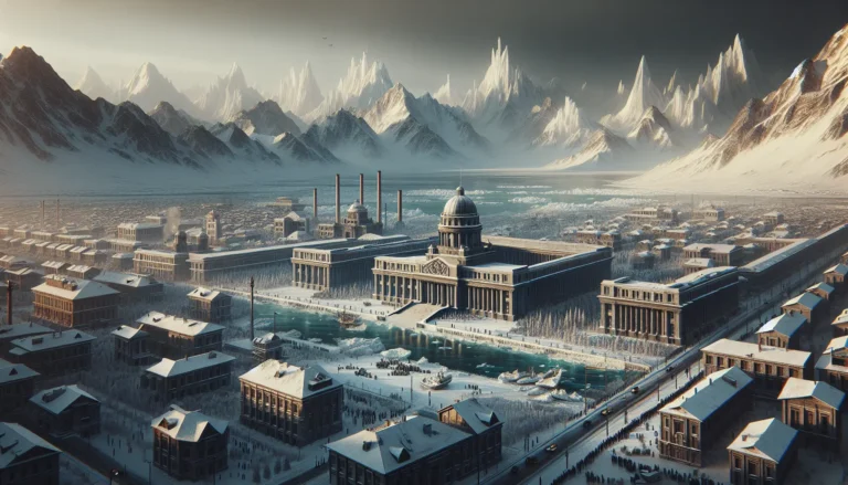 Ritratto di Nikita Chruščëv durante un discorso pubblico, simbolo di un'epoca di riforme e cambiamento in Unione Sovietica.