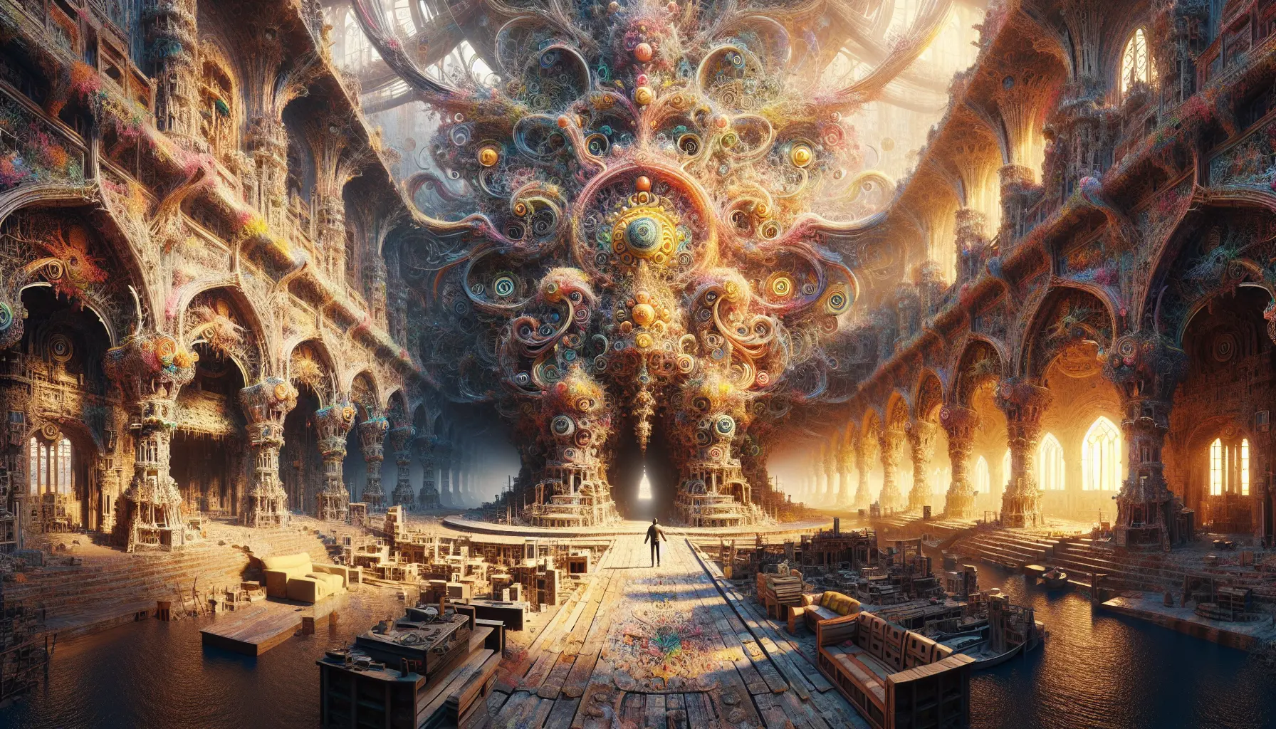 Viaggiatore che esplora un mercato locale in una destinazione esotica, immerso nella cultura e nelle tradizioni locali.