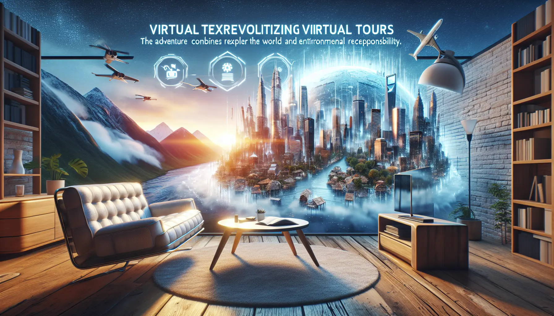 Una persona che esplora un museo attraverso un visore di realtà virtuale, immersa in un'esperienza culturale indimenticabile.