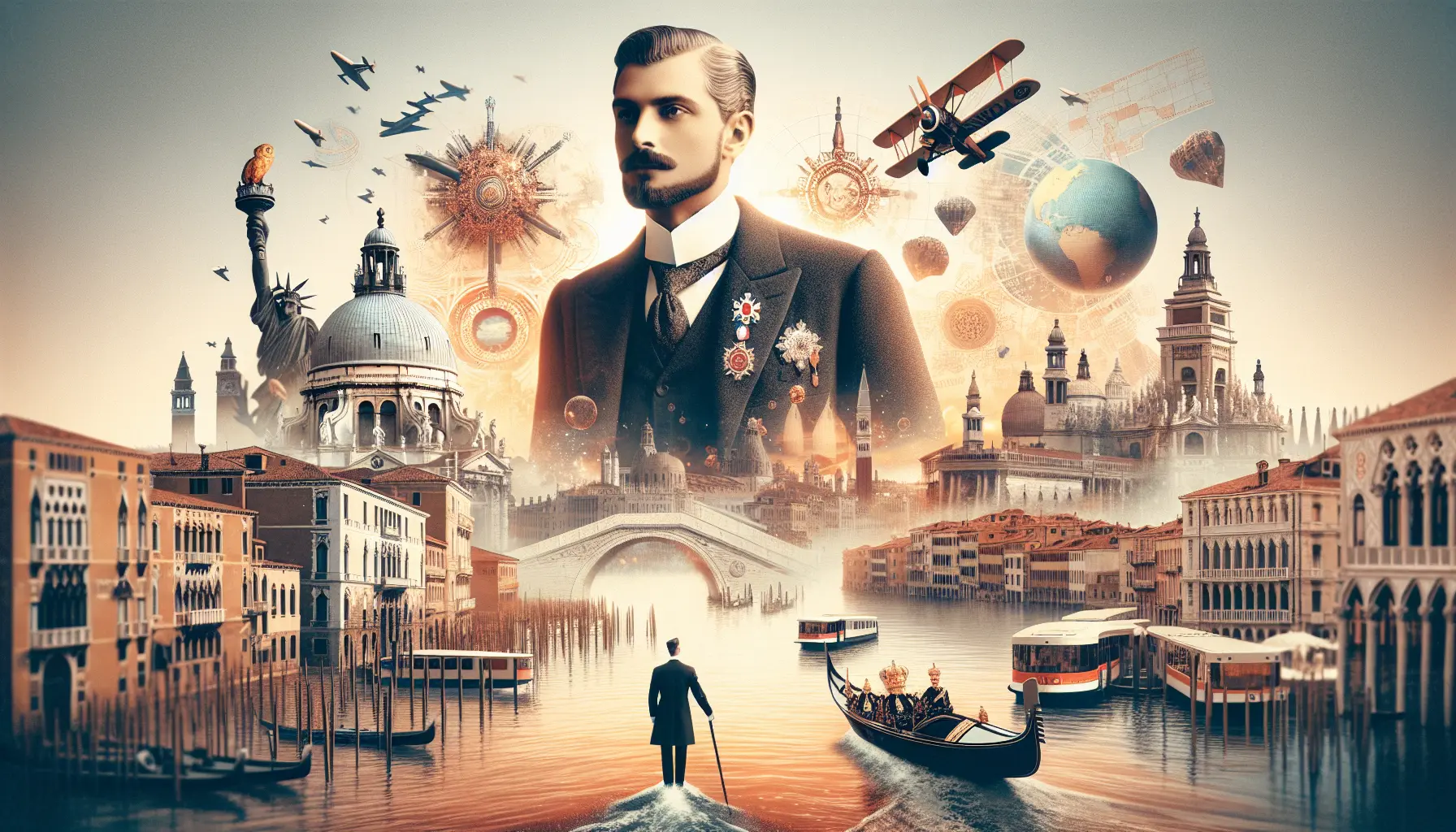 Ritratto di Vittorio Emanuele III in uniforme militare, simbolo di un'epoca di sfide e trasformazioni per l'Italia.