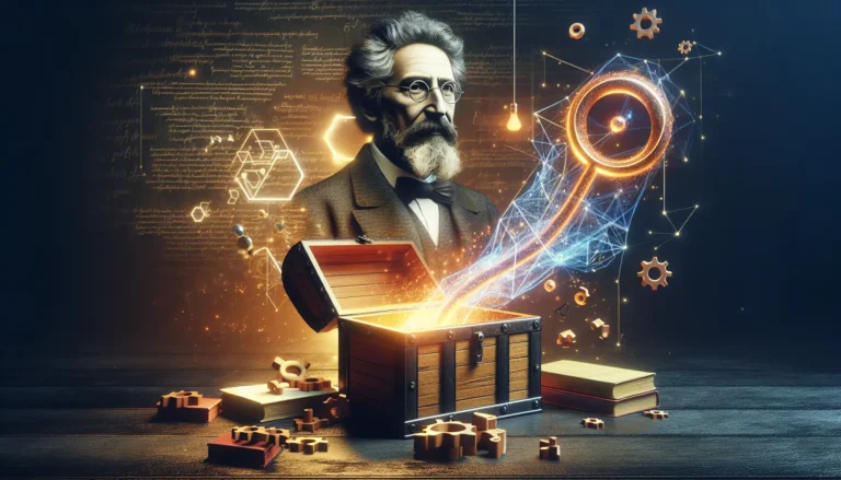 Ritratto di Walter Benjamin, filosofo e critico letterario, immerso in un'atmosfera di riflessione e cultura.