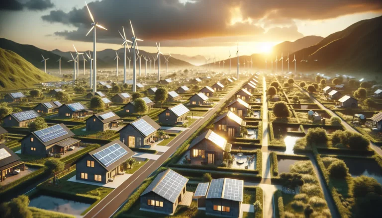 Pannelli solari su un tetto di una casa immersa nella natura, simbolo di energia rinnovabile e sostenibilità.