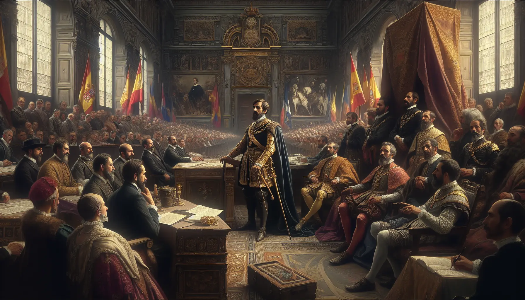 Ritratto di Ferdinando II di Aragona, re di Spagna, simbolo di unificazione e cultura.