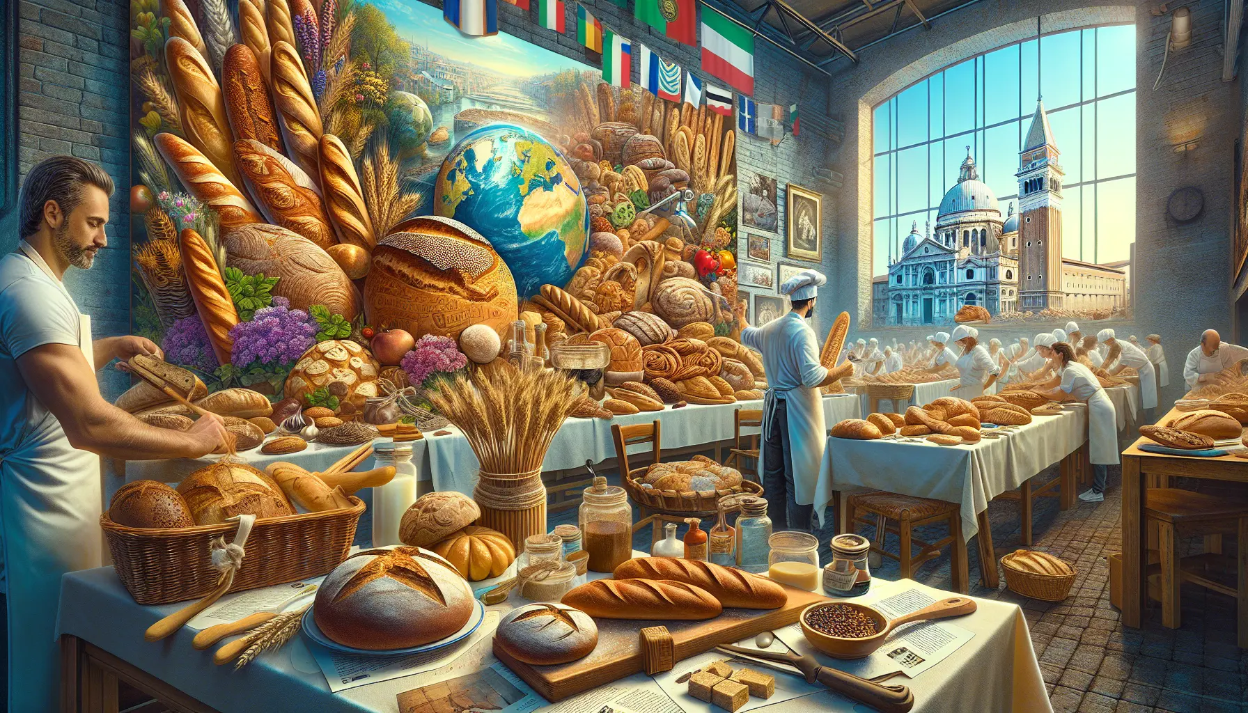 Un pane fresco appena sfornato, con una crosta dorata e un interno morbido, simbolo di tradizione e cultura culinaria.