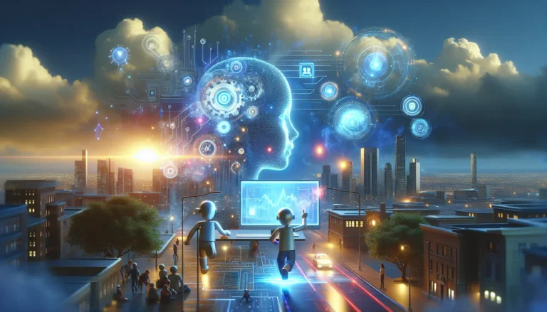 Un genitore aiuta un bambino a navigare online in modo sicuro