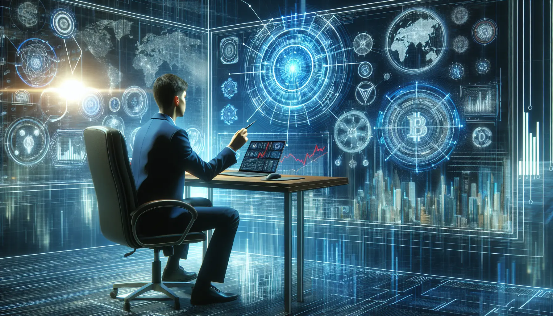 Grafico che mostra l'andamento delle criptovalute nel tempo