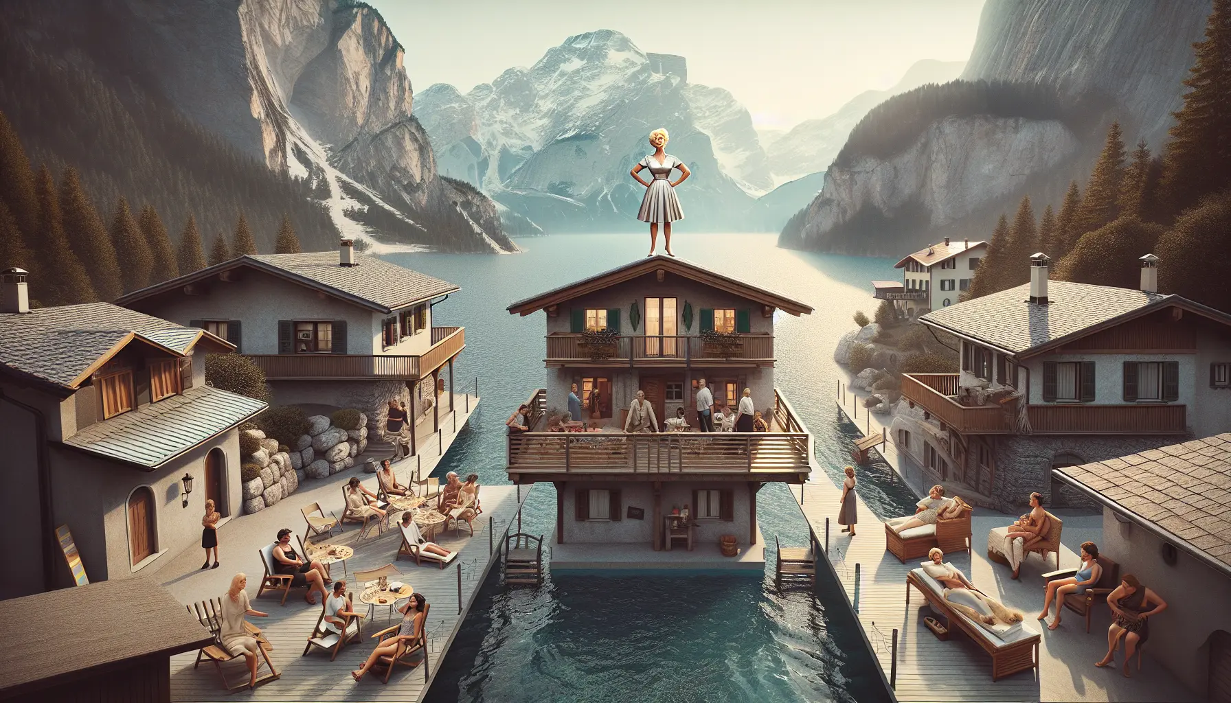 Luciana Littizzetto durante una performance comica, esprimendo il suo stile unico e il suo impegno sociale.