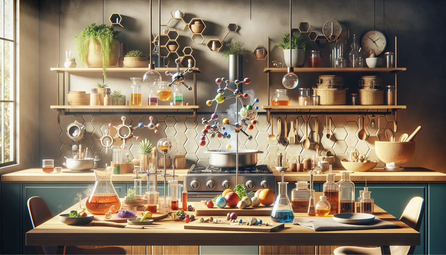 Un piatto di cucina molecolare con sferificazione di succo di frutta e schiuma decorativa.