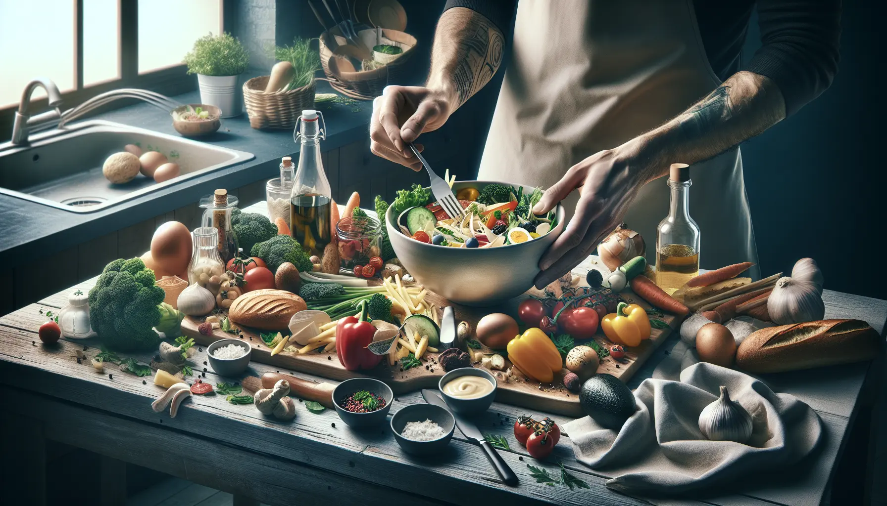 Un piatto di frittata con verdure avanzate, un esempio di cucina zero sprechi