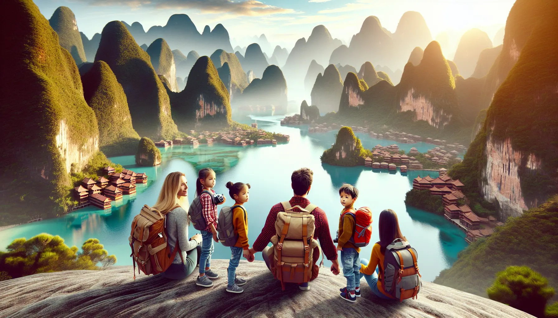 Una famiglia che esplora una destinazione emergente, immersa nella cultura locale e nelle tradizioni.