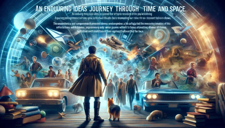 Un'immagine del Dottore e del TARDIS, simboli iconici della serie Doctor Who.