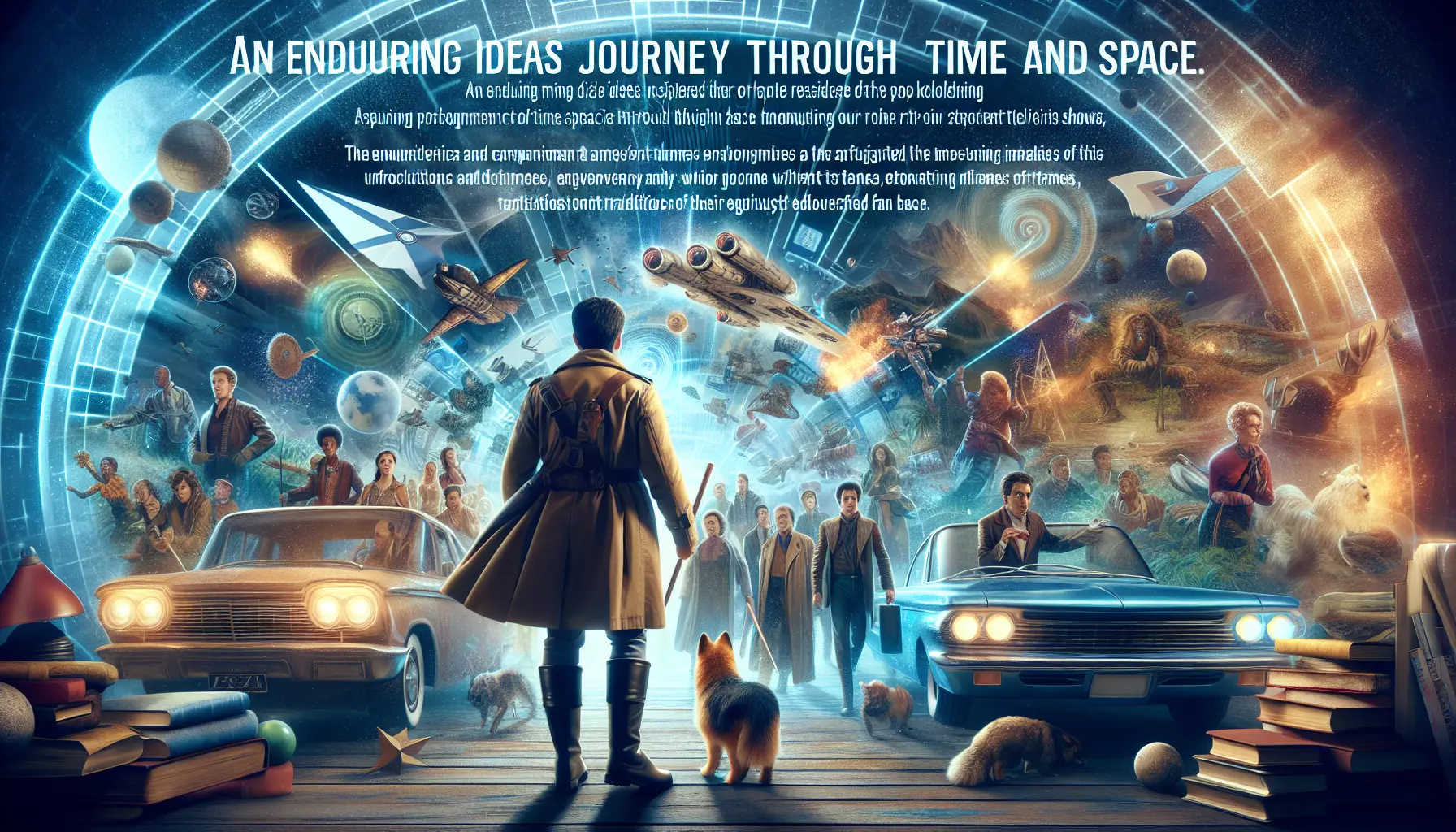 Un'immagine del Dottore e del TARDIS, simboli iconici della serie Doctor Who.