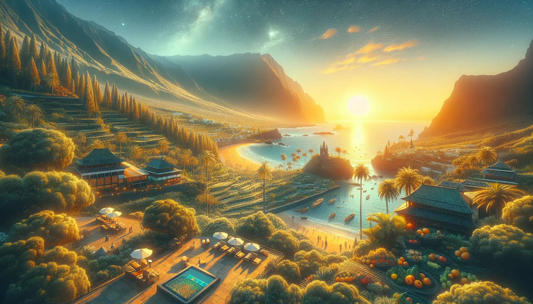 Vista panoramica del vulcano Teide e dei paesaggi mozzafiato di Tenerife