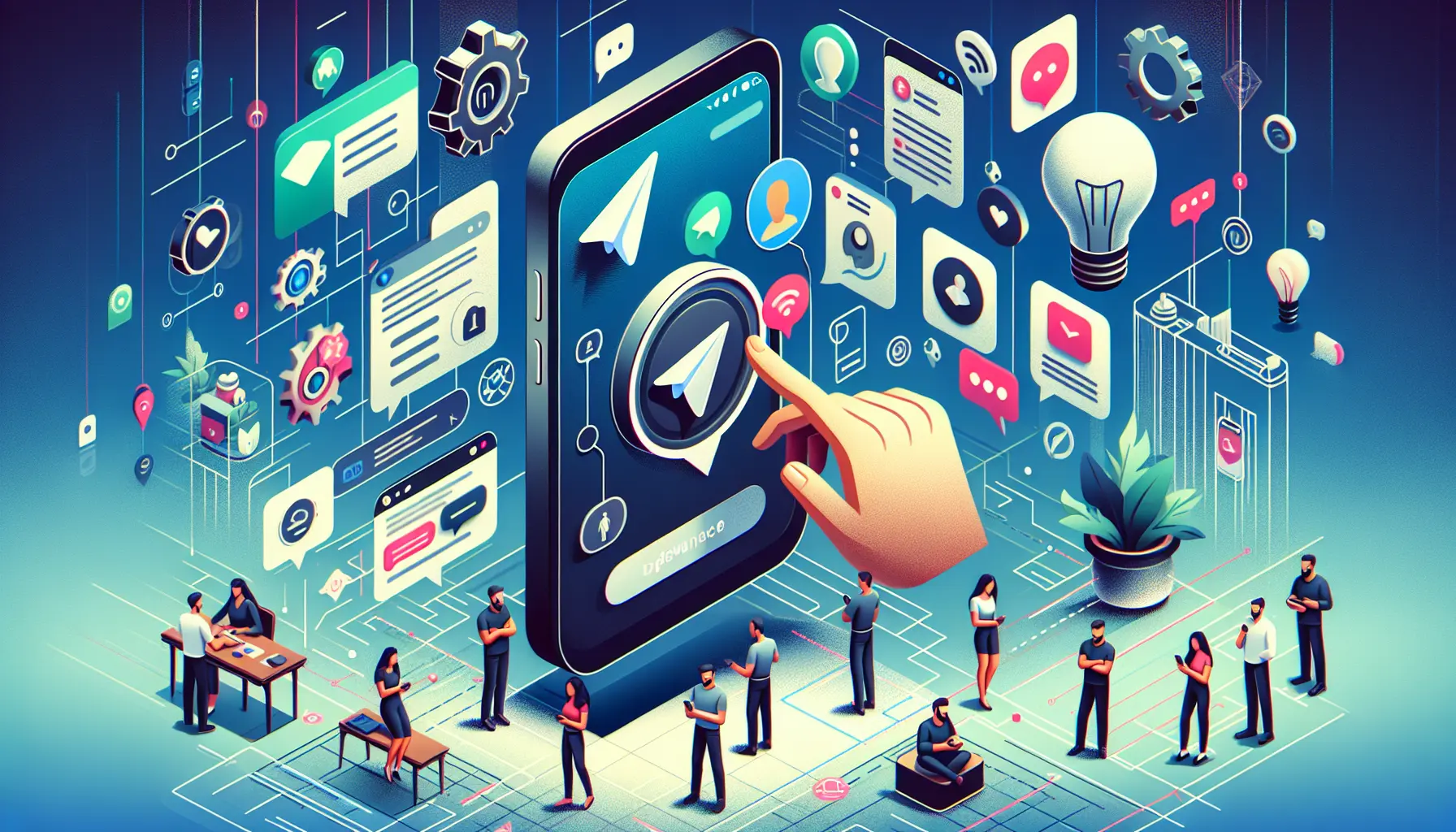 Interfaccia di Telegram con chat segrete e funzionalità di privacy