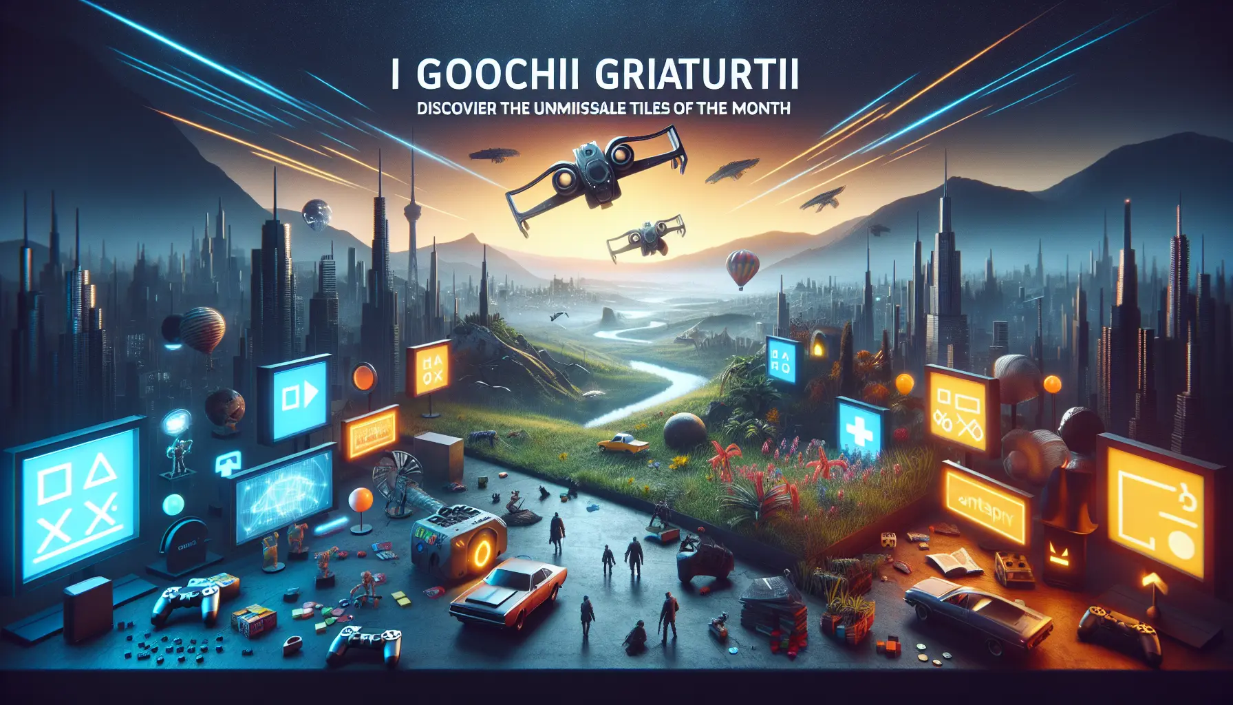 Un collage di giochi offerti da PlayStation Plus, mostrando diversi generi e stili di gioco.