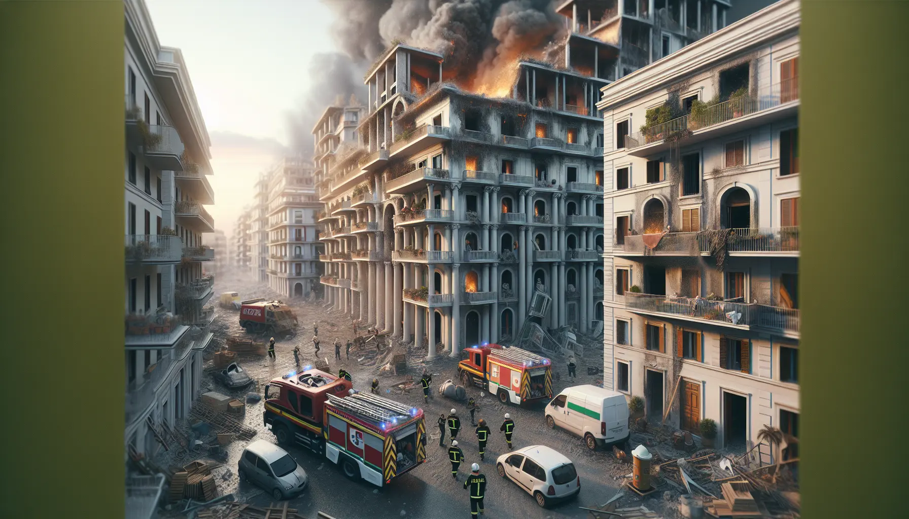 Immagine di un gruppo di volontari della Protezione Civile durante un intervento di emergenza