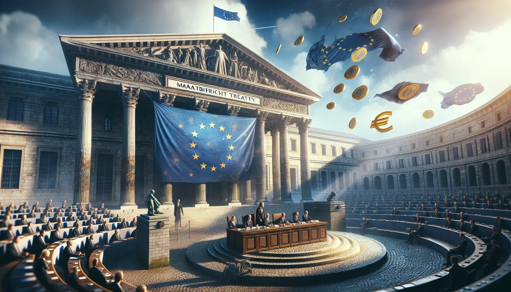 Rappresentazione grafica del Trattato di Maastricht e dell'Unione Europea