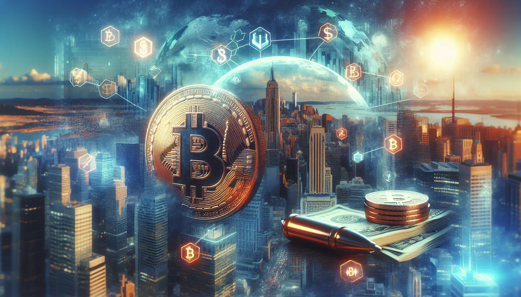 Rappresentazione visiva delle criptovalute e del loro impatto sul futuro finanziario