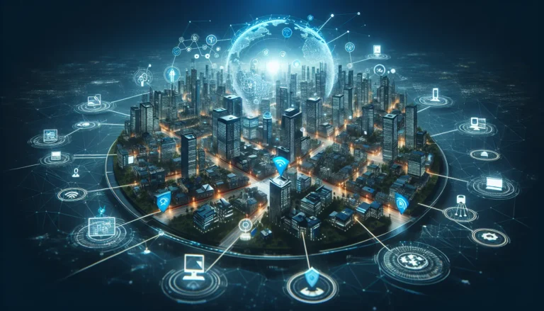 Un'immagine che rappresenta la connessione tra dispositivi IoT e la sicurezza informatica