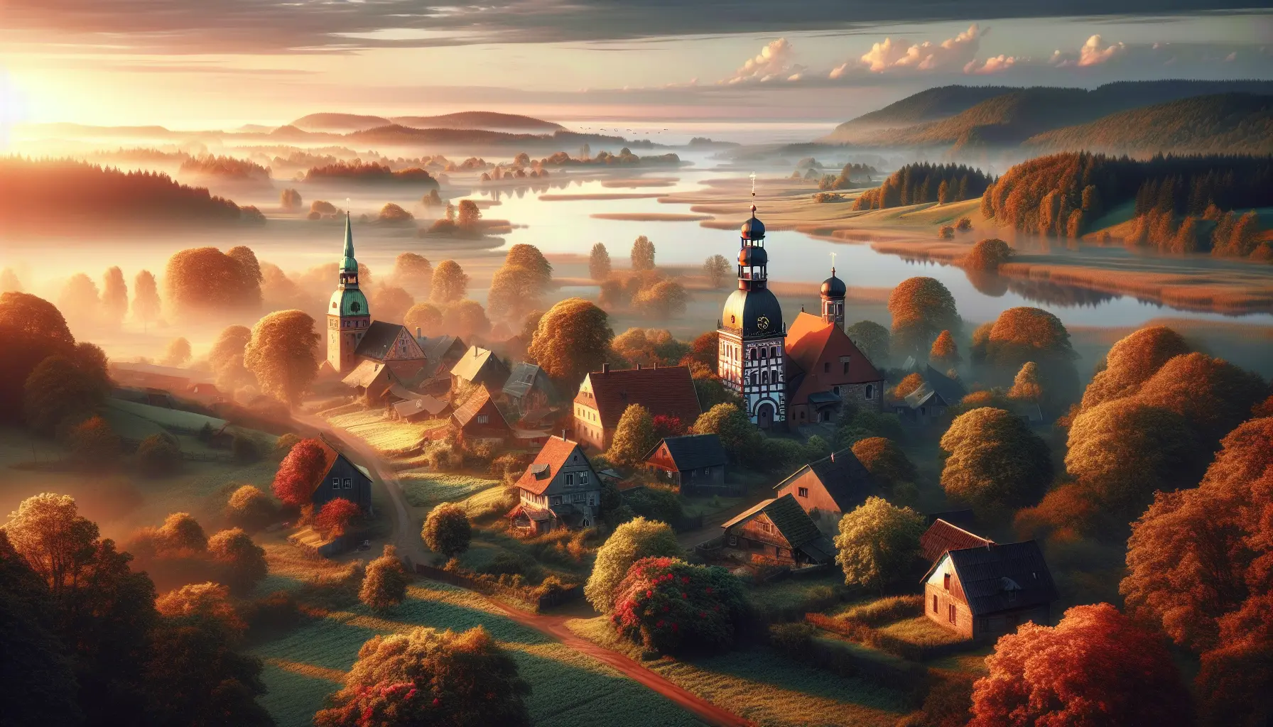 Panorama della capitale lettone Riga con i suoi storici edifici e il fiume Daugava che scorre placido.
