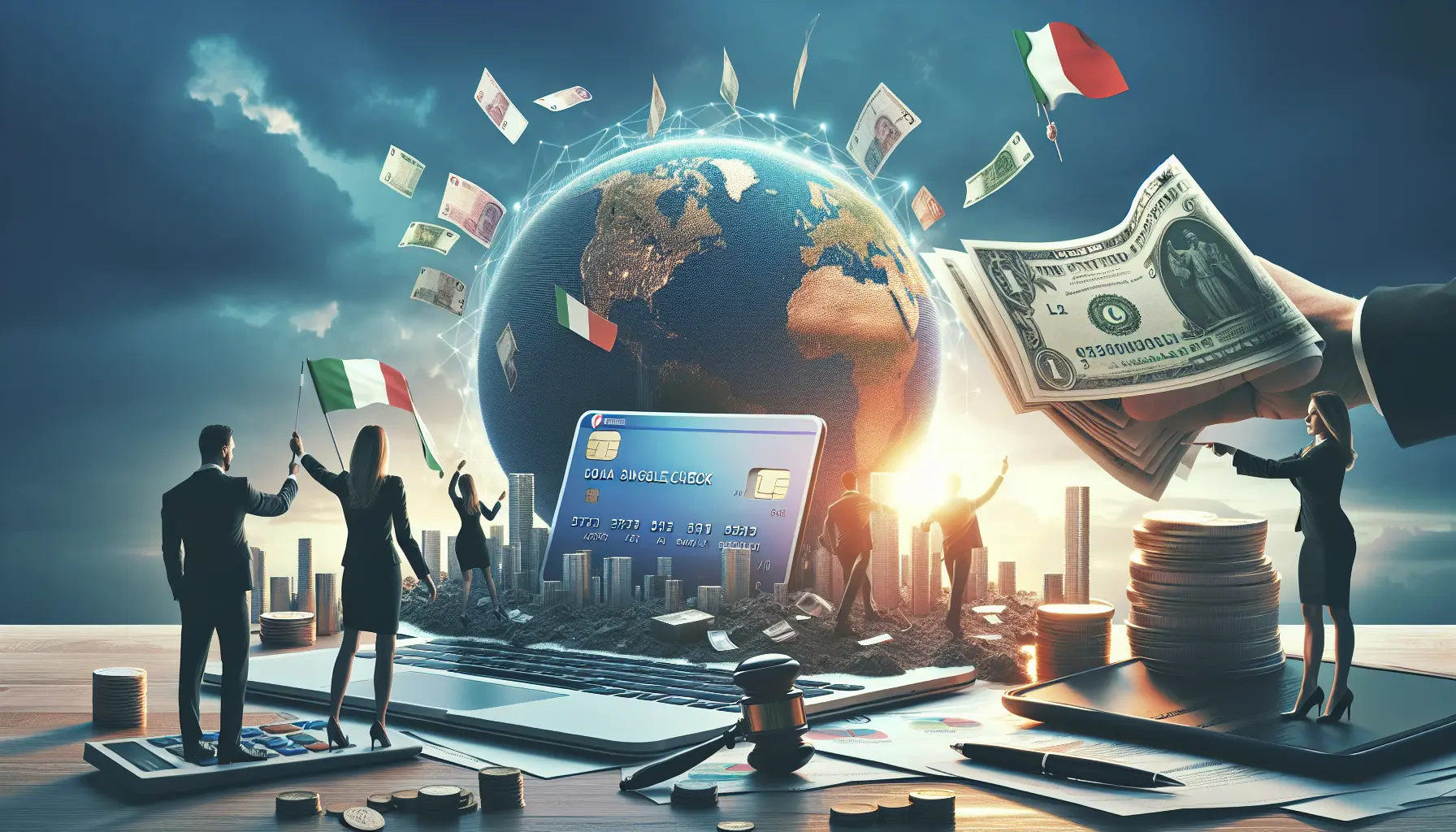 Famiglia felice che riceve supporto economico attraverso l'assegno unico