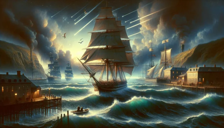 Rappresentazione artistica di Moby Dick, il capodoglio bianco, simbolo della lotta tra l'uomo e la natura.