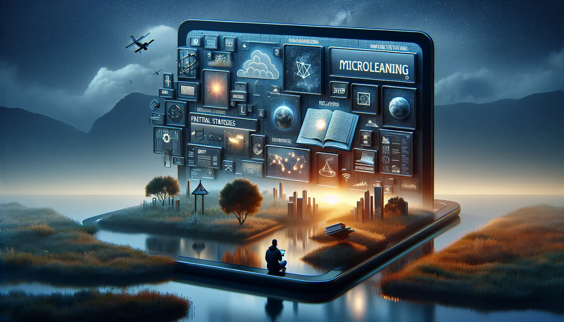 Un gruppo di studenti che studiano insieme utilizzando dispositivi digitali, rappresentando il concetto di apprendimento in pillole nel mondo moderno.