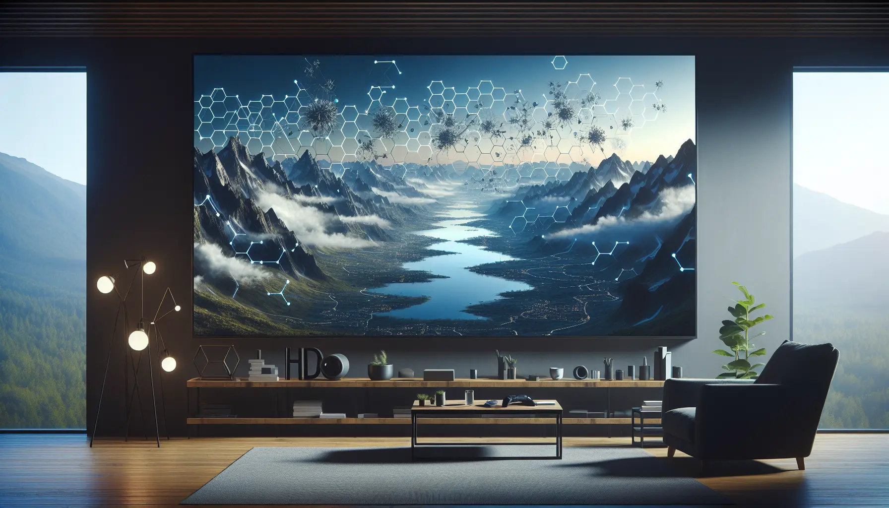 Un'immagine che rappresenta il minimalismo digitale, con una persona che si gode la natura senza dispositivi tecnologici.