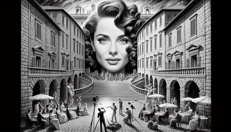 Paola Cortellesi in un momento di recitazione sul palco, esprimendo emozione e talento.