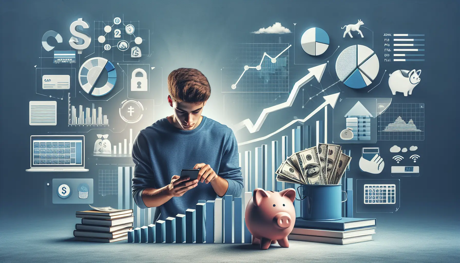 Giovani mentre pianificano le loro finanze e strategie di risparmio