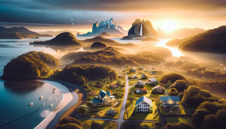 Famiglia in un'escursione nella natura, immersi in un paesaggio verde e incontaminato.