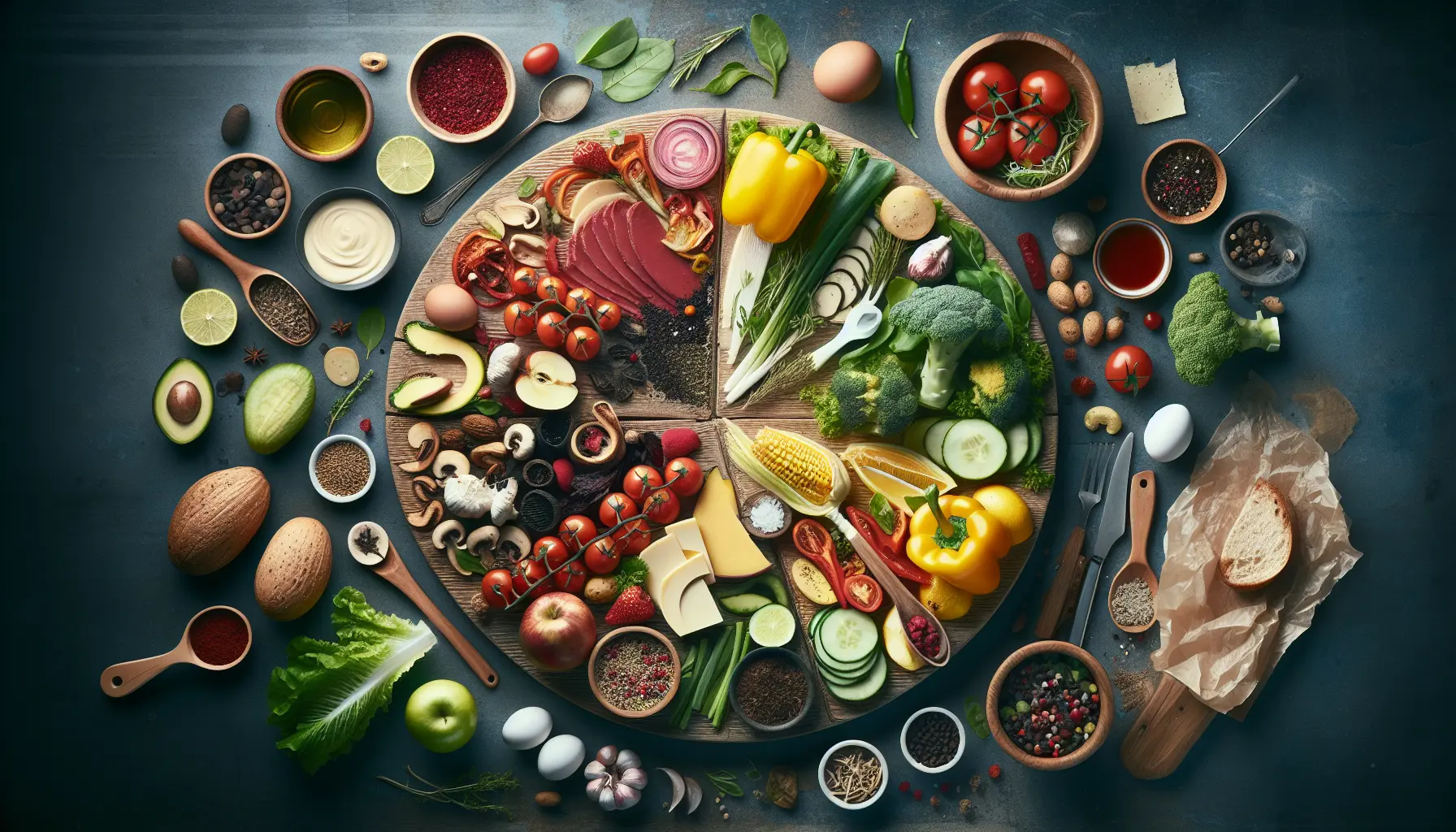 Un piatto gourmet preparato con avanzi di verdure e ingredienti freschi