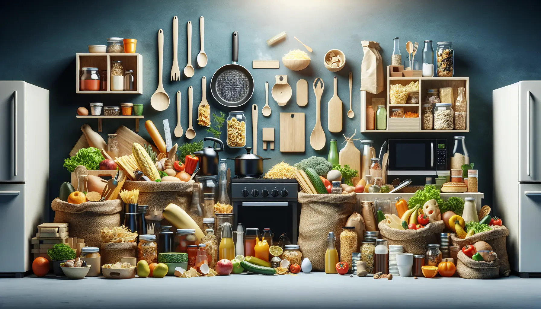 Immagine di un piatto salutare e sostenibile realizzato con ingredienti a zero sprechi