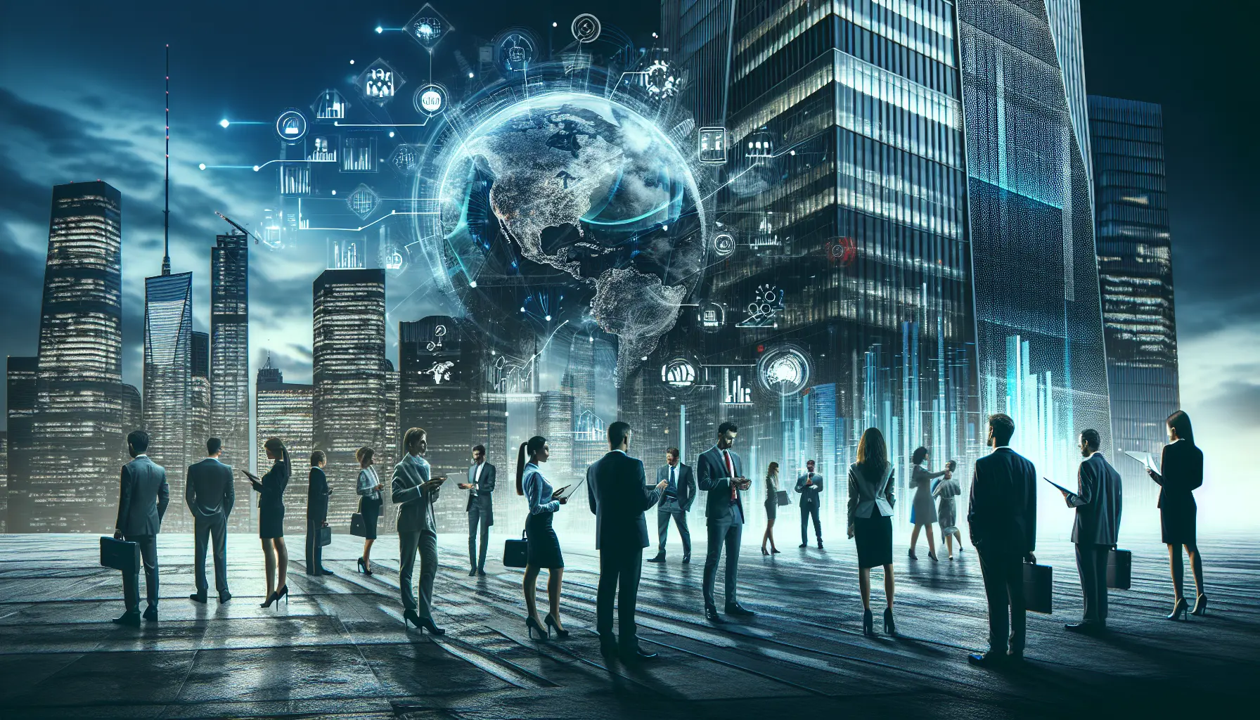 Un gruppo di dipendenti felici che partecipano a un'attività di team building in un ambiente di lavoro moderno e stimolante.