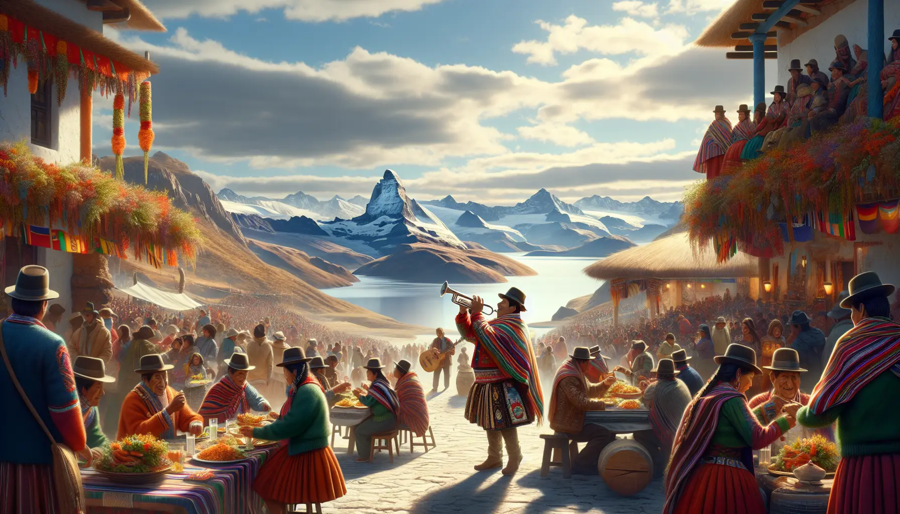 Paesaggio del Salar de Uyuni, il deserto di sale più grande del mondo, riflettente il cielo blu.