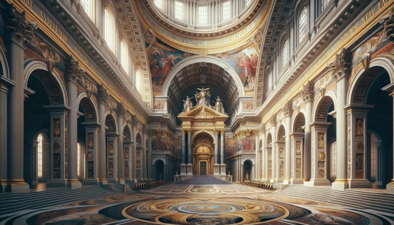 Rappresentazione artistica del Concilio di Trento con chierici e vescovi in discussione