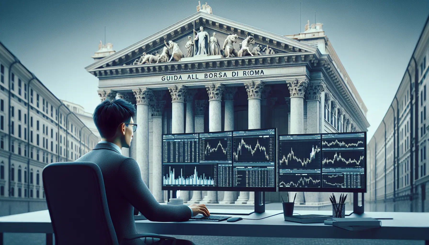 Grafico della Borsa di Roma con tendenze di mercato