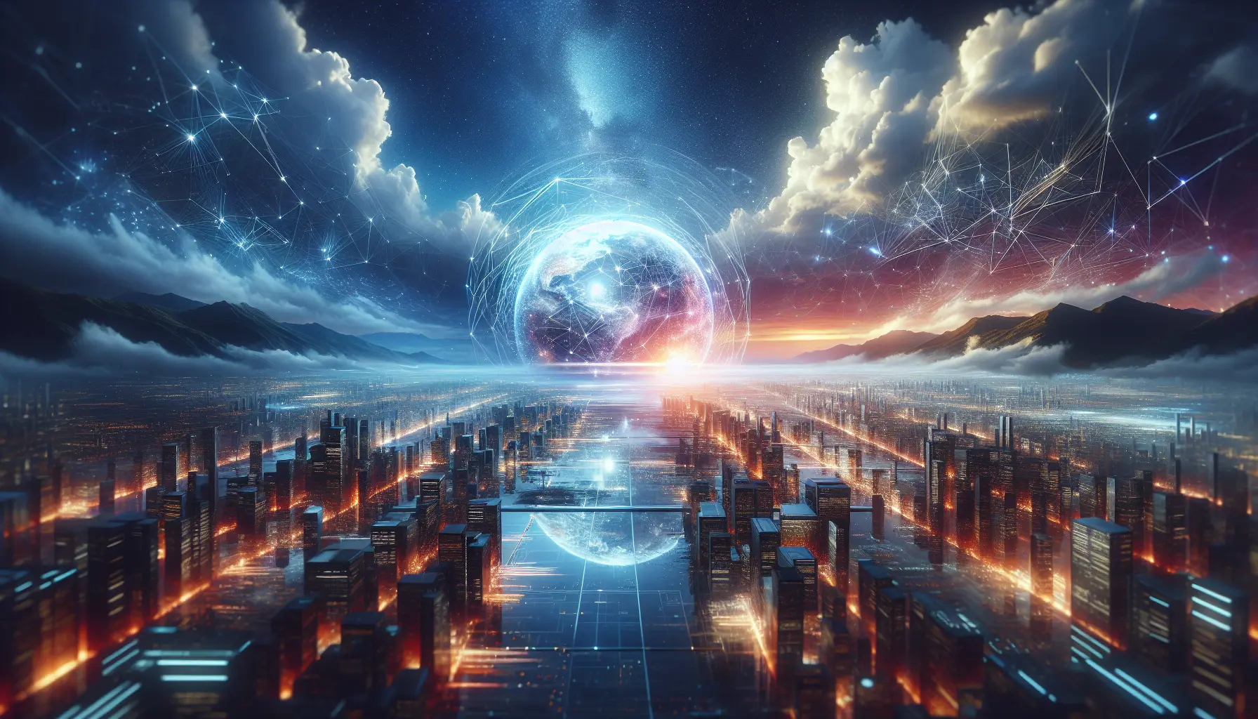 Un'immagine rappresentativa di un ambiente virtuale immersivo dove utenti interagiscono con avatar nel metaverso.