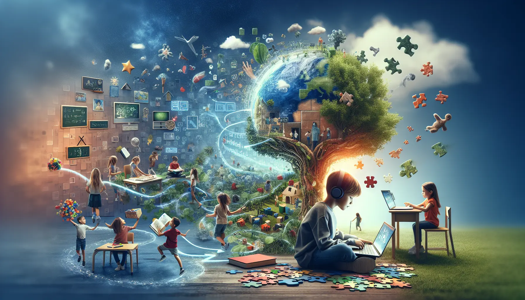 Una madre e un figlio che studiano insieme utilizzando flashcard e un tablet per il microlearning.