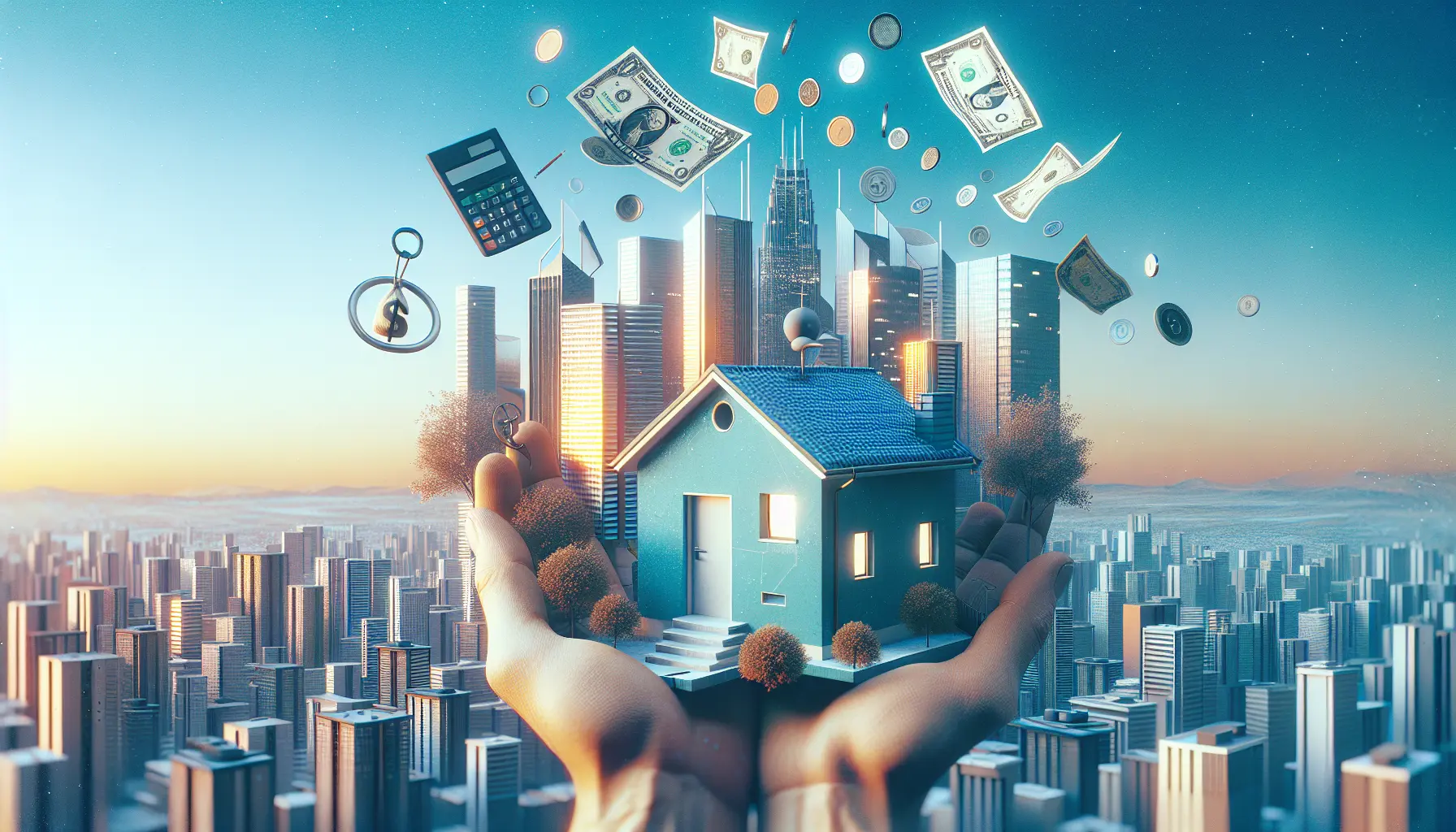 Un giovane che riflette sulle sue finanze in un ambiente minimalista