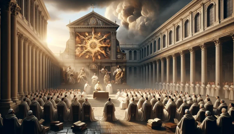 Rappresentazione artistica della Compagnia di Gesù e della sua influenza sull'educazione e la spiritualità nel mondo.