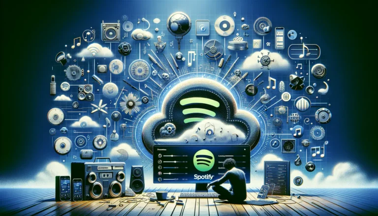 Un utente che ascolta musica su Spotify con un dispositivo mobile